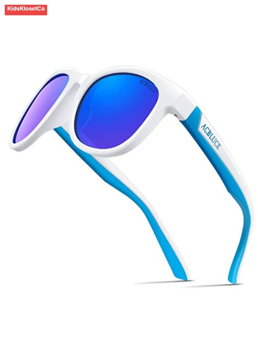 Kids Polarized Sunglasses TPEE Frame Sports Baseball Running Age 6-12